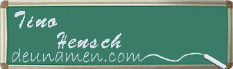 Tino Hensch Visitenkarte
